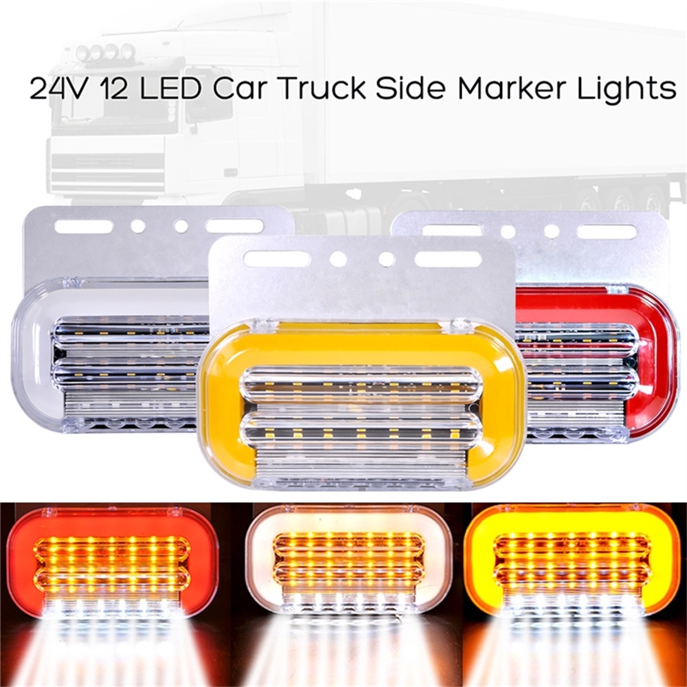 Essential Quality 1PCS 24V LED Truck Trailer Lorry Side Marker Lights Car External Signal Indicator Lamps Warning Tai... - Image 3