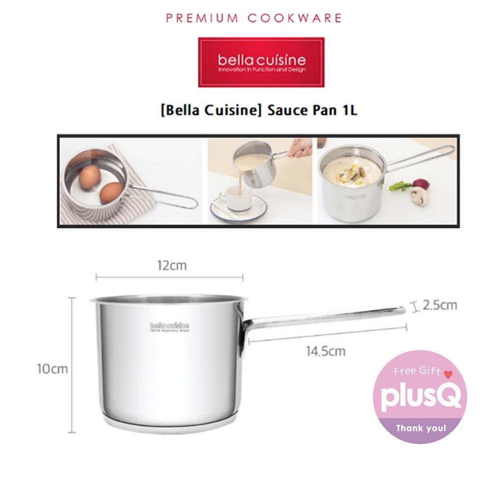 [Bella Cuisine] Sauce Pan 1L (12cm) Shopee Malaysia