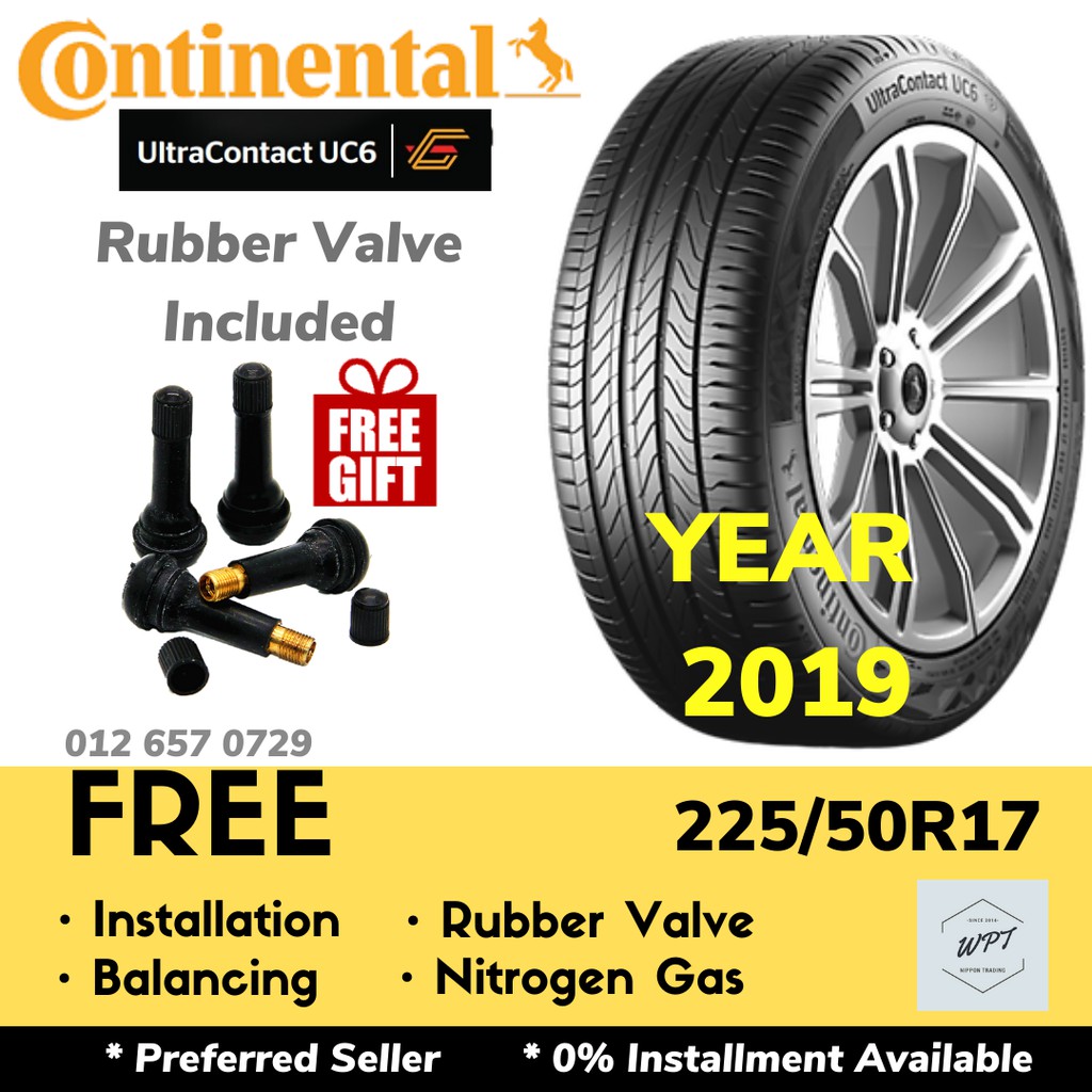 225 50r17 Continental Ultracontact Uc6 Installation New Tyre Tayar Tires Wheel Rim 17 Wpt Nippon Shopee Malaysia