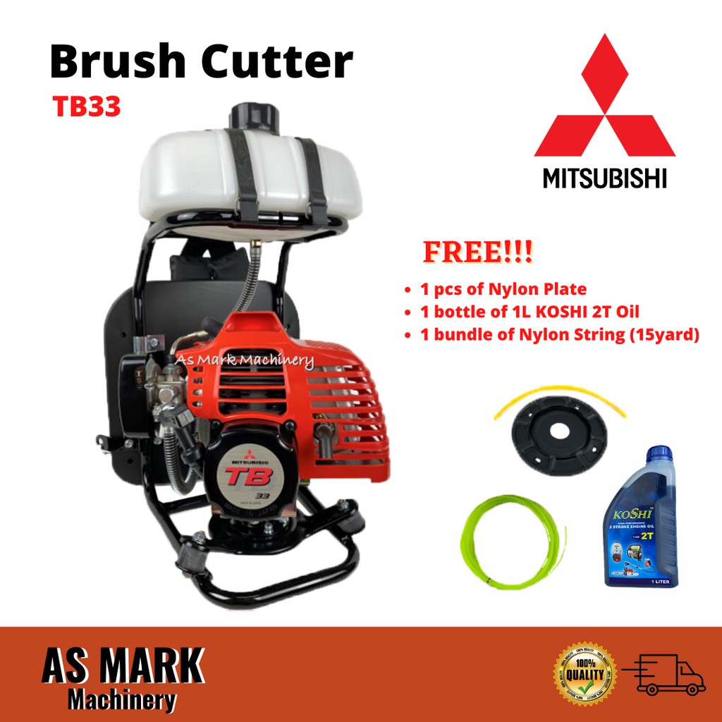 Mitsubishi Tb33 100 Original Made In Japan Engine Brush Cutter Tanagawa Mesin Rumput Tb33 Shopee Malaysia