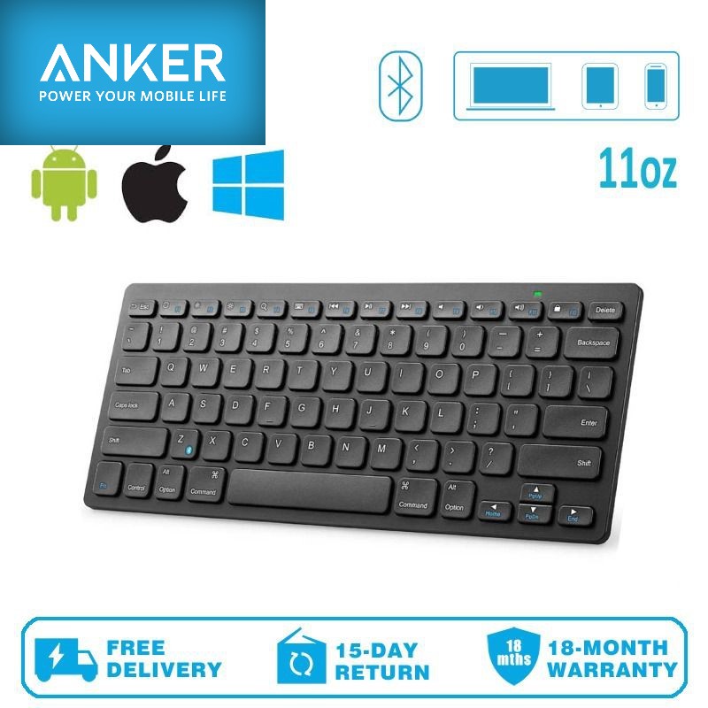 Original Anker A7726 Bluetooth UltraSlim Keyboard for Mobile and