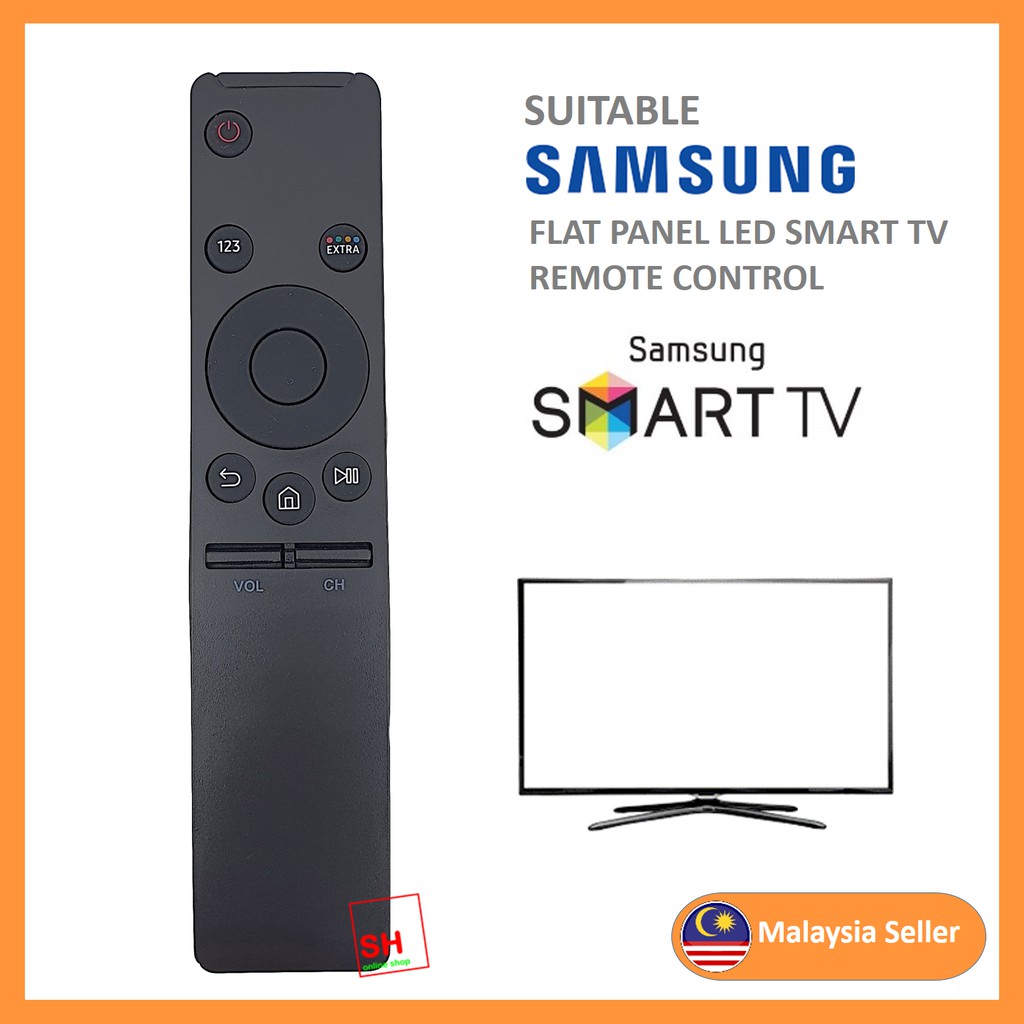 Samsung Replacement For Samsung Smart Flat Panel Led Tv Remote Control Sm 1259b Shopee Malaysia