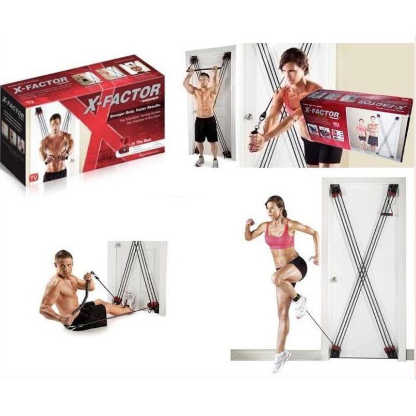 Weider XFactor TotalBody Training System Door Home Gym 210lbs + DVD