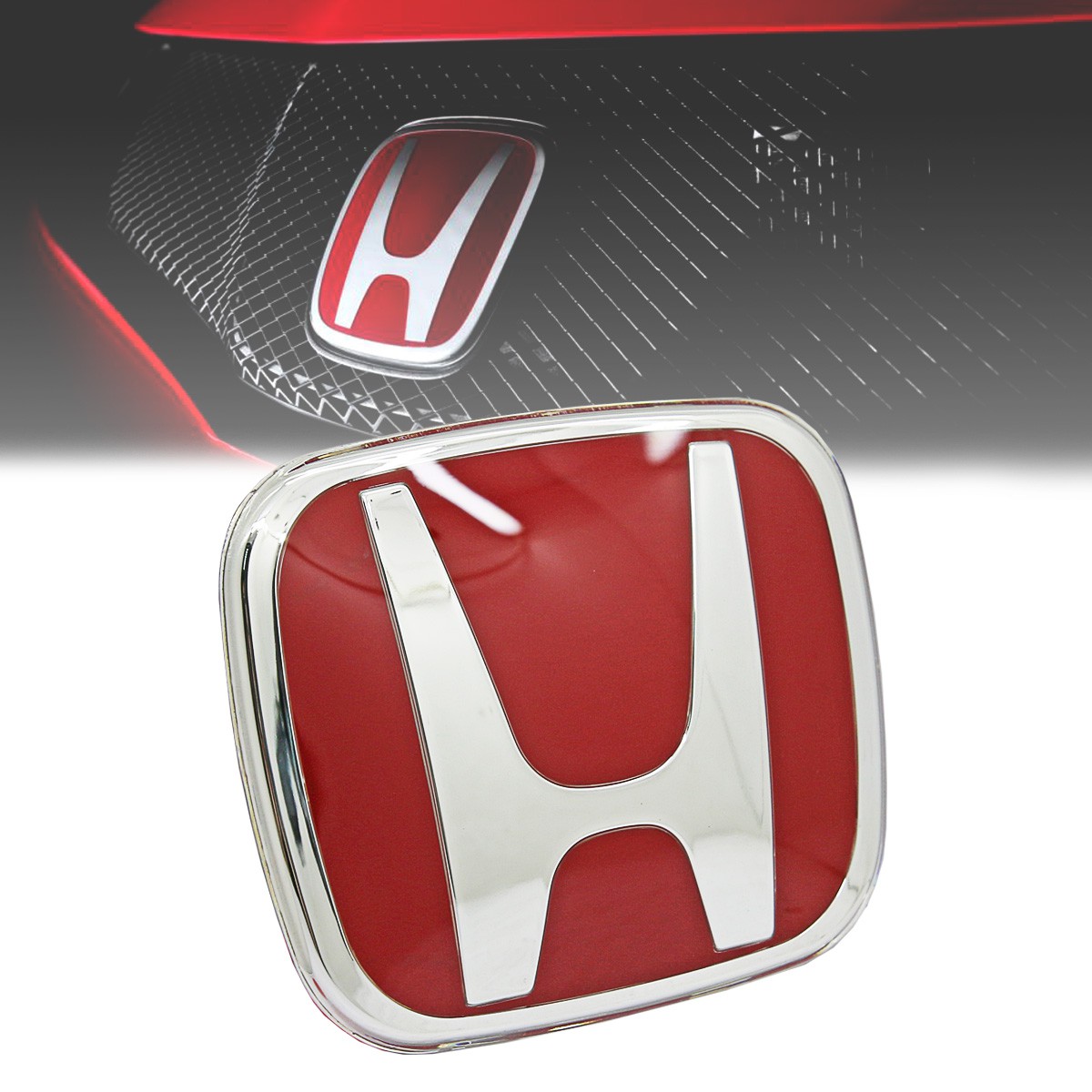 JDM Front Red Badge Emblem For Honda Civic Type-R EP3 3DR 