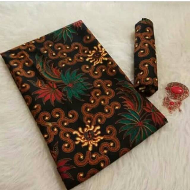 ARJ BATIK  FABRIC MOTIF KEMBANG ENGKOL AND EMBOS ORIGINAL 