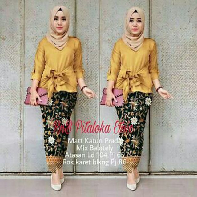 Sale Indonesia Kebaya Moden Batik Pitaloka Raya 2019