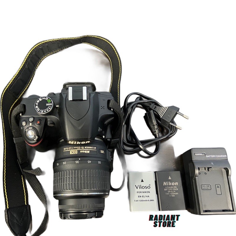 (USED LIKE NEW)Nikon D3200 1855mm DSLR Camera (SC 5K) Shopee Malaysia