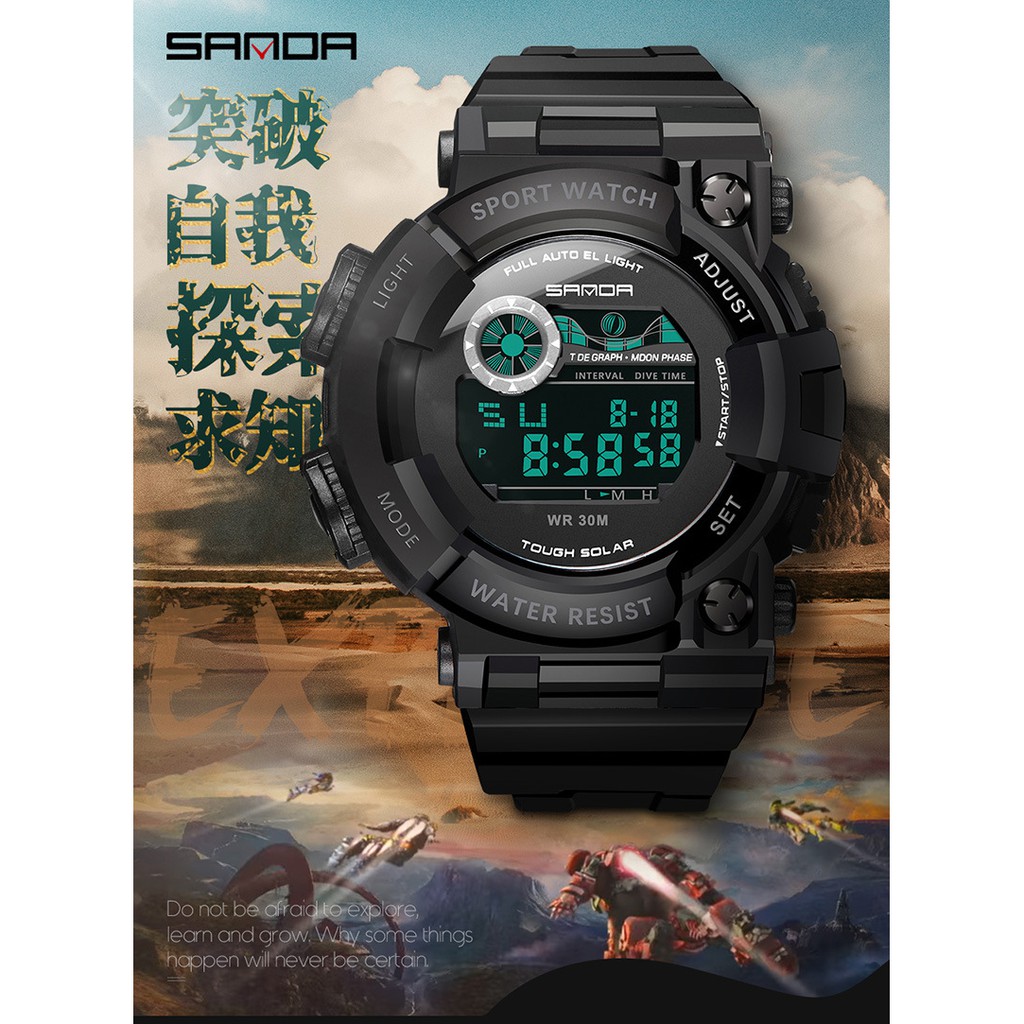 waterproof watch with alarm