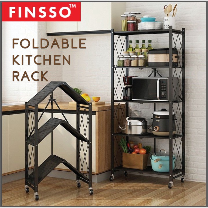 FINSSO: Space Saving Kitchen Storage Rack