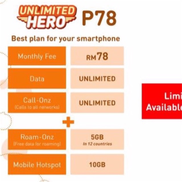 U Mobile Postpaid Unlimited Hero P78 Plan End Shopee Malaysia