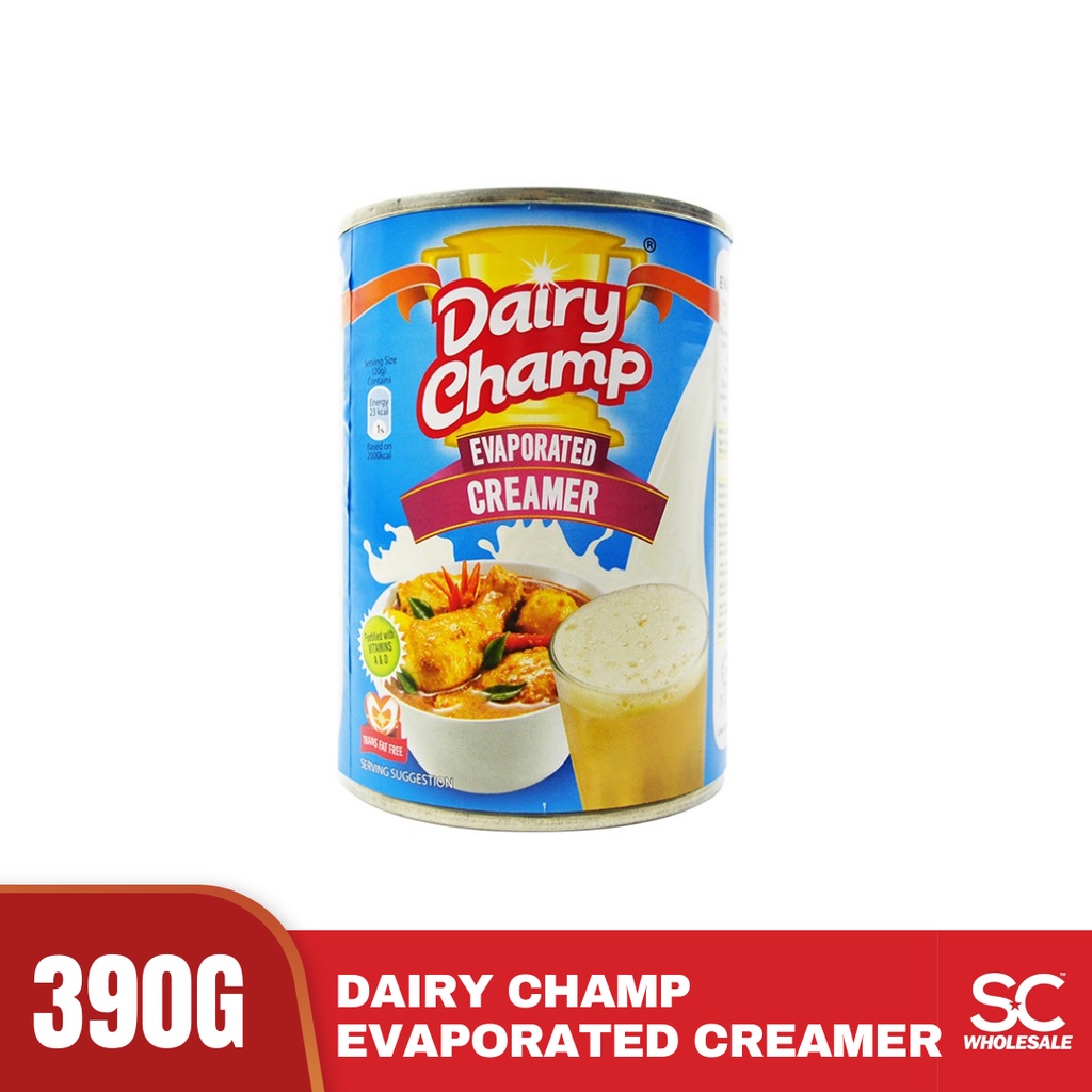 Dairy Champ Evaporated Creamer Susu Cair Sejat 390g Shopee Malaysia