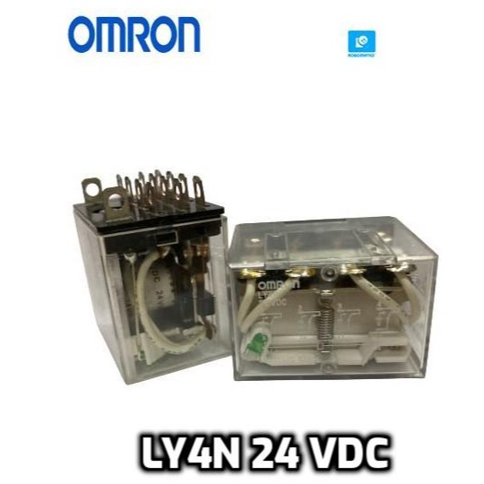 Omron Relay With Lighted Indicator Ly4n 24 Vdc 