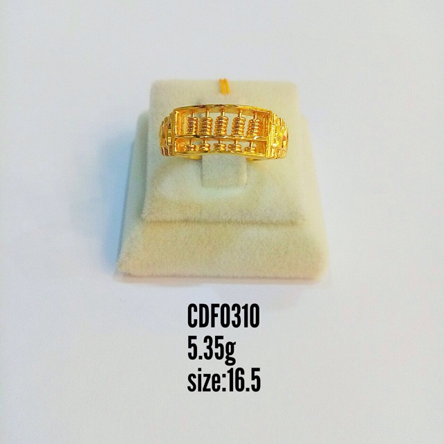 Cincin Sempoa Emas Gold 916 5 35g 5 39g 6 72g Size 16 5 18 19 Malaysia