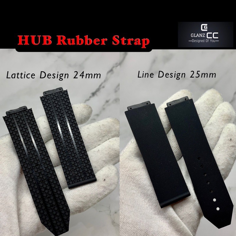 🔵⚫️ Hub Rubber Strap Big Bang Style 20mm 24mm 25mm Replacement For