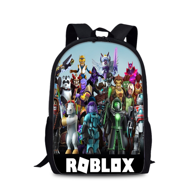 Game Peripheral Roblox Students Large Capacity 17 Inch School Bag 3d Printing Shoulder Computer Backpack - 2019 roblox game casual backpack for teenagers kids boys children student school bags travel shoulder bag unisex laptop bags 3 backpacks for college