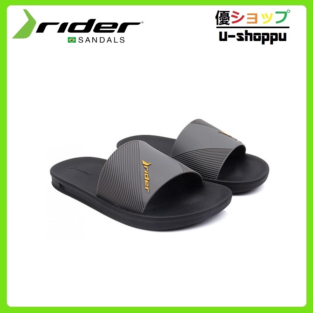 Rider Men's Strike Slide AD Black/Grey | Shopee Malaysia