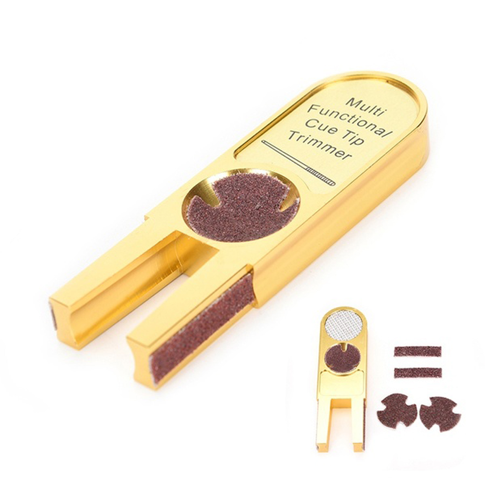 Heavy DIY YISHENG Repairer Tool Tip Trimmers Dime U-shape Pool Cue Snooker Scuffer Tapper Shaper Burnisher Muti-funct... - Image 3