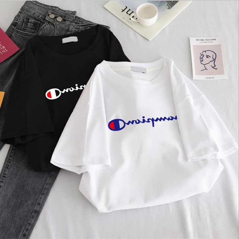 champion t shirt women's white