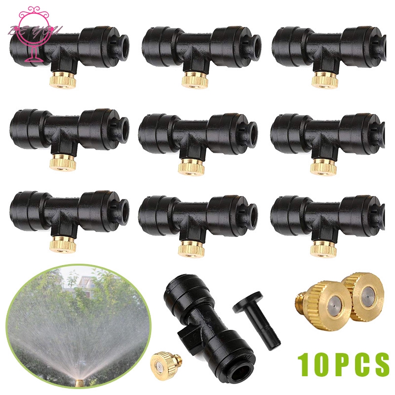 Details about   10X Adjustable Brass Misting Nozzles Water Mister Sprinkler For Cooling System 