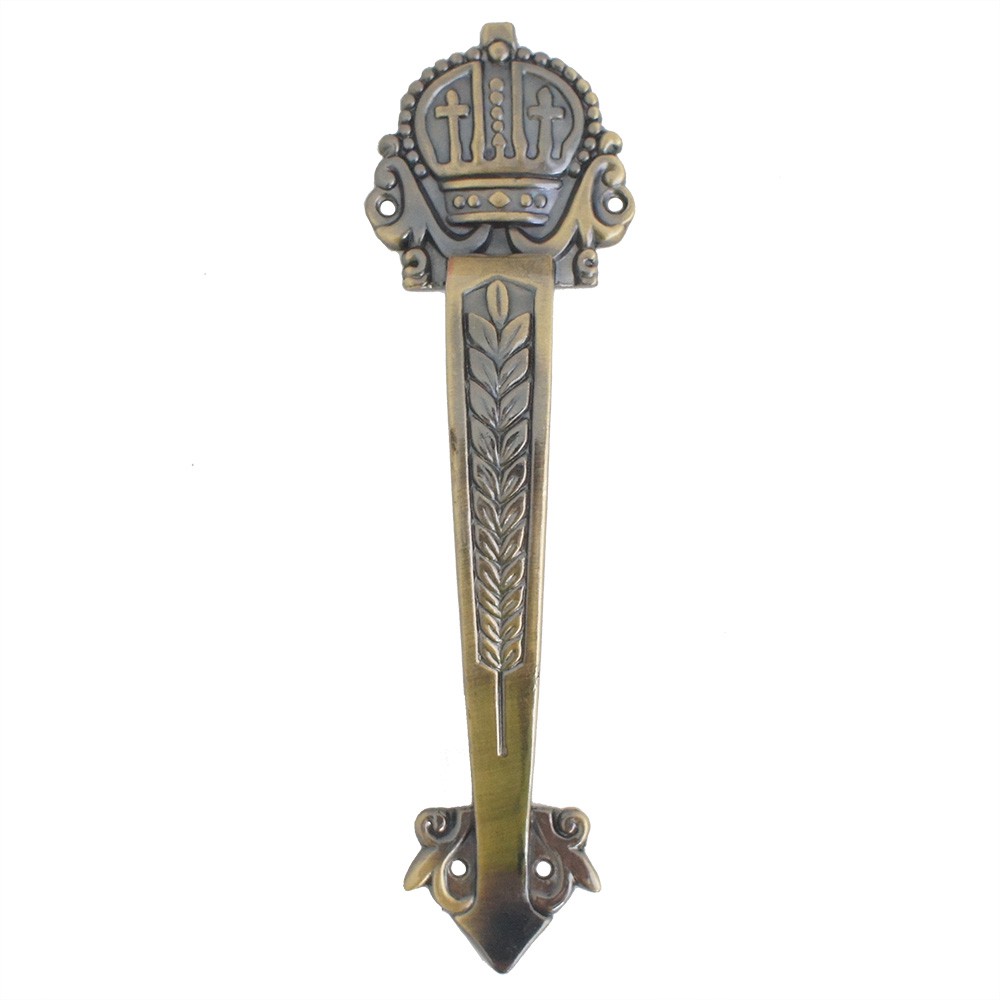 Tajima Decorative Royalty Cabinet Handle Antique Brass 7 Inch