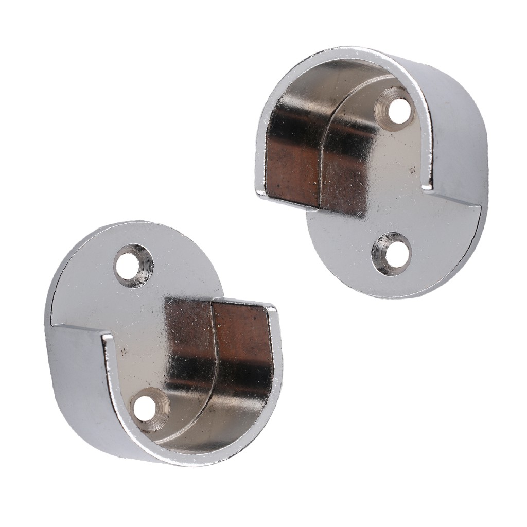 2x Recess Bracket Curtain Rail Support Curtain Bracket Wall Mount