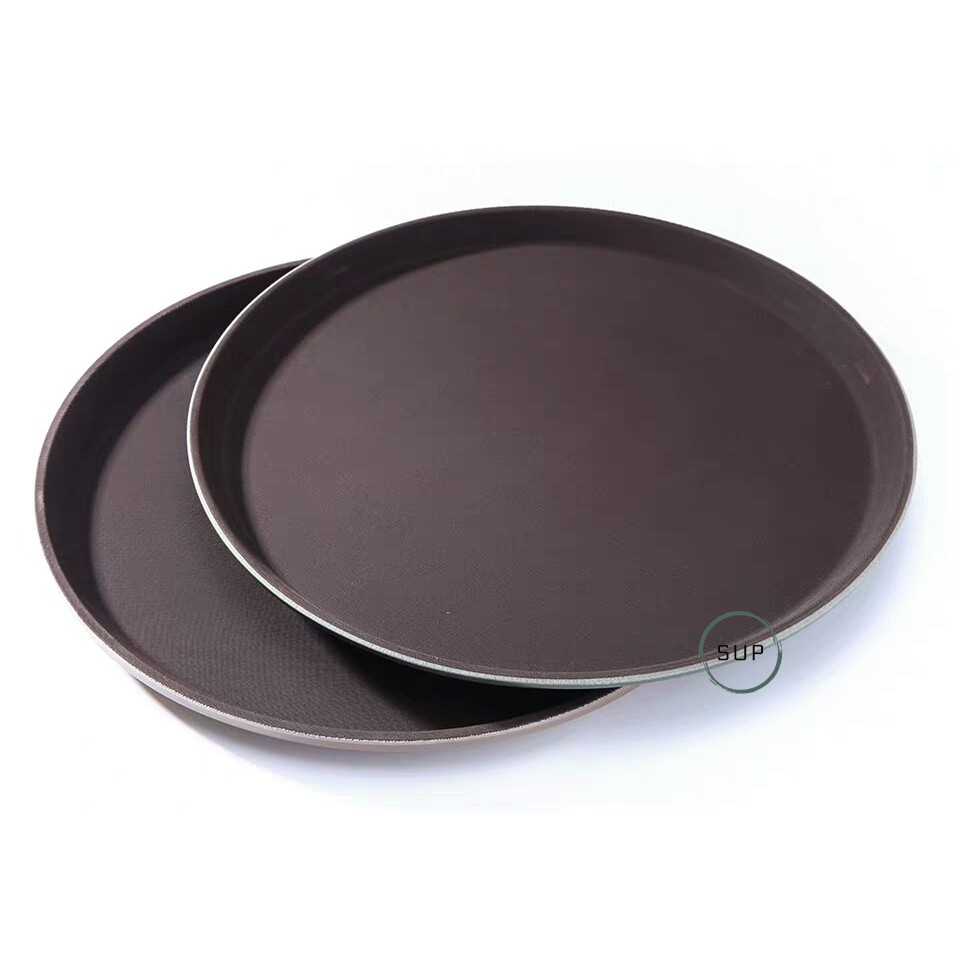 NonSlip Serving Tray Round & Rectangle Shape / Kitchen Tray / Serving