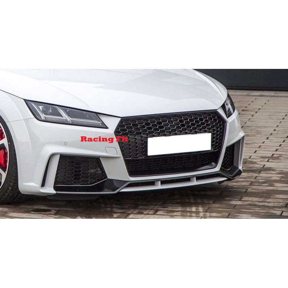 Audi TTRS Style Car Front Bumper Mesh Grille Grill for Audi TT/TTS 2015 black silver chrome