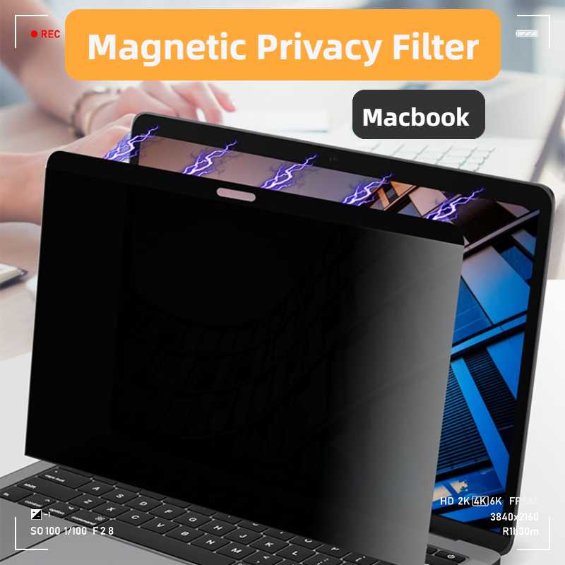 G&P Laptop Screen Protector Anti-spy Magnetic MacBook Screen Privacy Film Macbook Air 13 A2337 A2338 Macbook Pro Retina 11 12 13 15 16 2019 New Air 13 2020 Anti Blue Light & Anti Glare