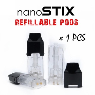 nαnoSTIΧ Empty Replacement Pod Cartridge Nαno Pods Refillable 1.5ml Capacity NαnoStick Refill nαno Pod Kosong
