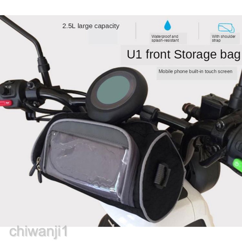 motorcycle handlebar roll bag