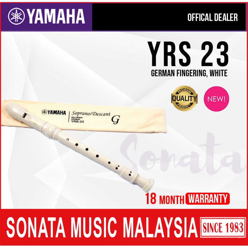 YAMAHA Soprano YRS23 Recorder / Descant C KEY(YRS 23/ YRS23) Shopee