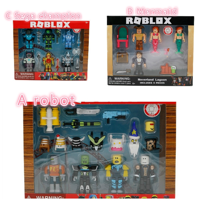 Virtual World Roblox Figures Blocks Doll Robot Mermaid World Champion Shopee Malaysia - virtual world roblox figures blocks doll robot mermaid world champion