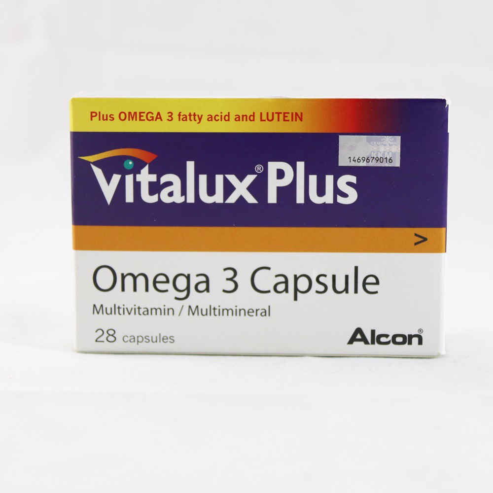 VITALUX PLUS OMEGA 3 AND LUTEIN MULTIVITAMIN / MULTIMINERAL (28 CAPS