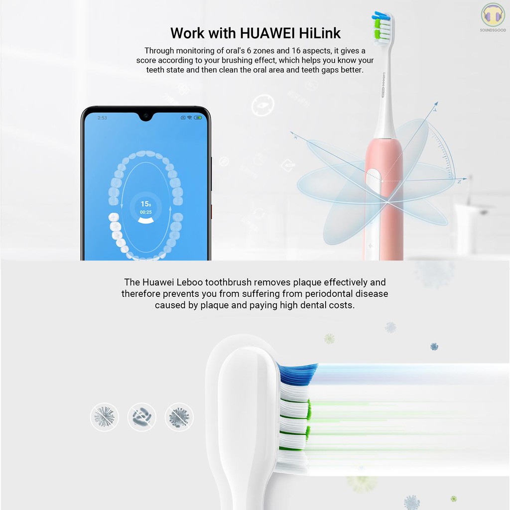 huawei lebooo electric sonic toothbrush
