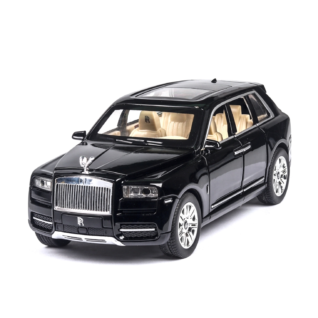 1/24 Scale Toy Diecast Car Light&Sounds Rolls-Royce Phantom Red Model Kids Gift 