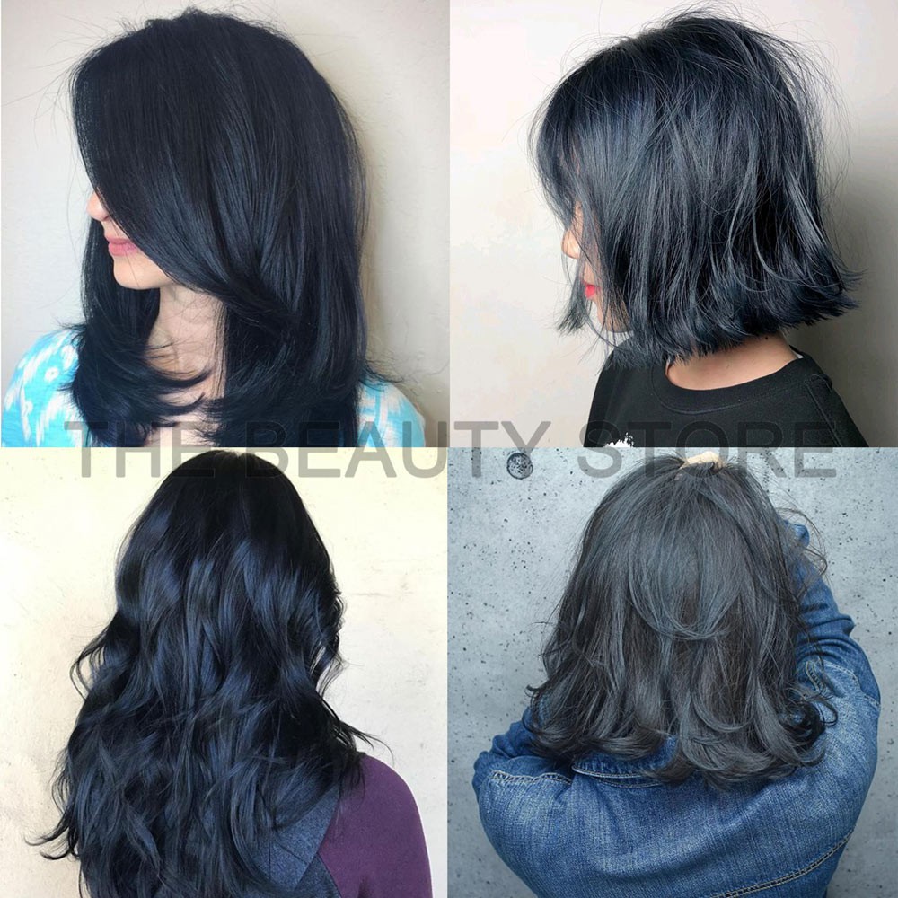 22/88 Blue Black Hair Color Hair Dye Hair Colour Cream Pewarna Rambut  Professional Japan 100ml | Shopee Malaysia