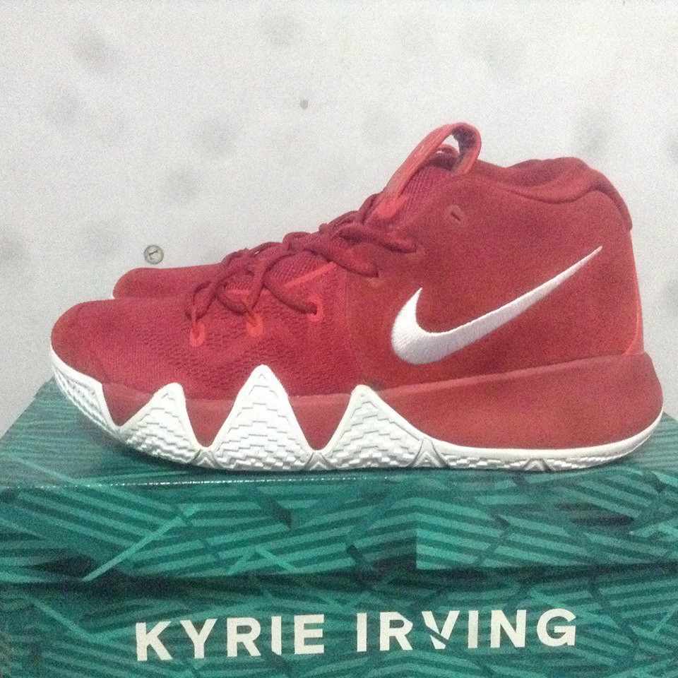 kyrie 4 red and white