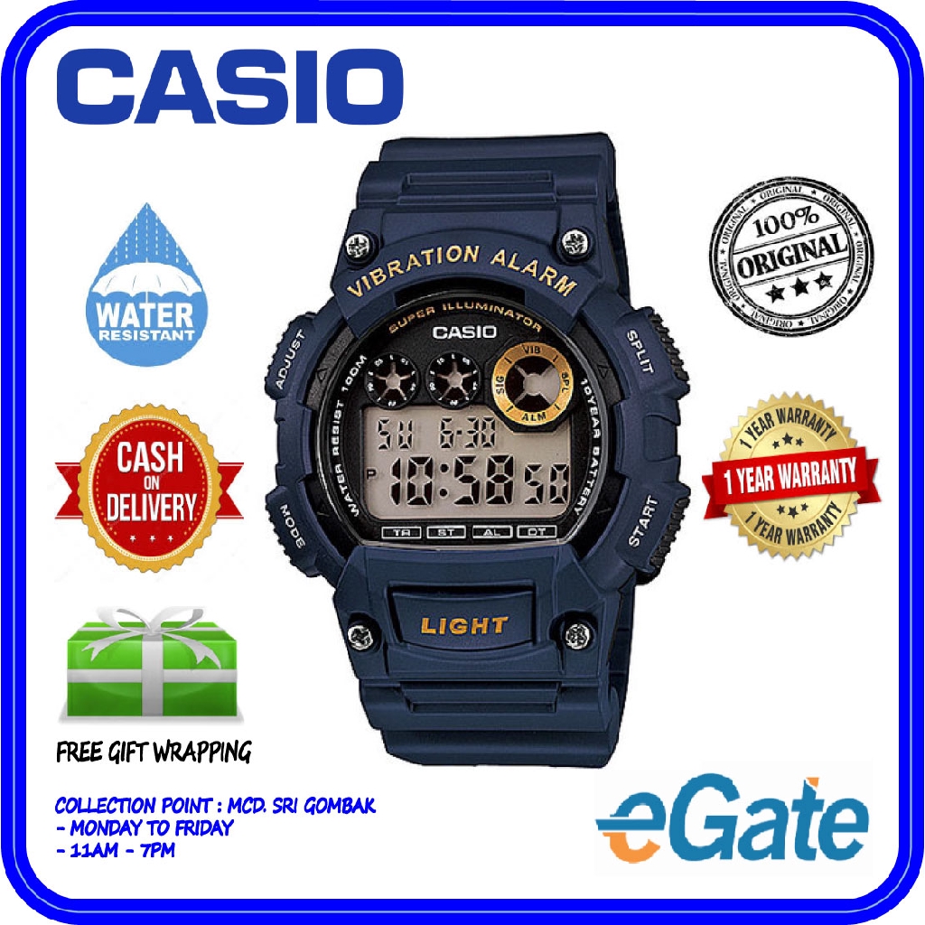 digital watch with vibration alarm