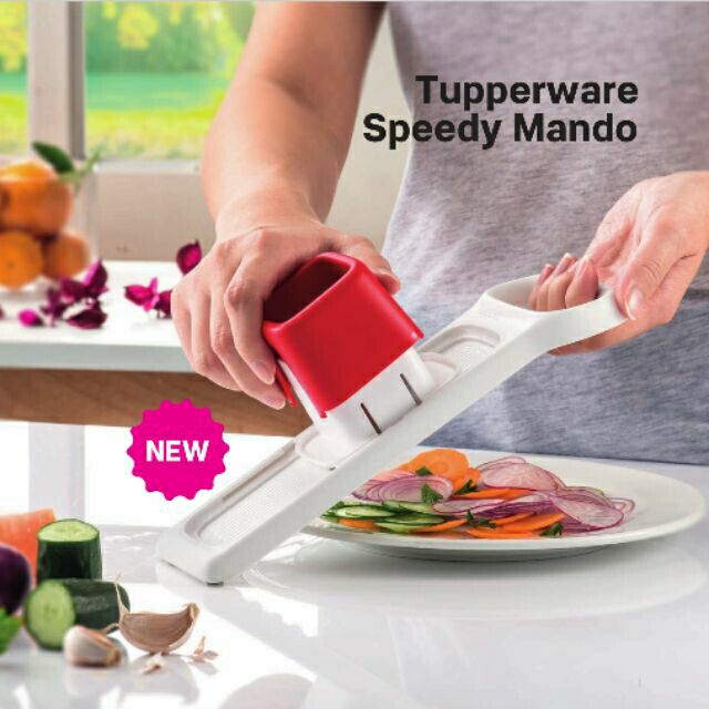 New Tupperware Speedy Mando onion potato garlic vegetables slicer