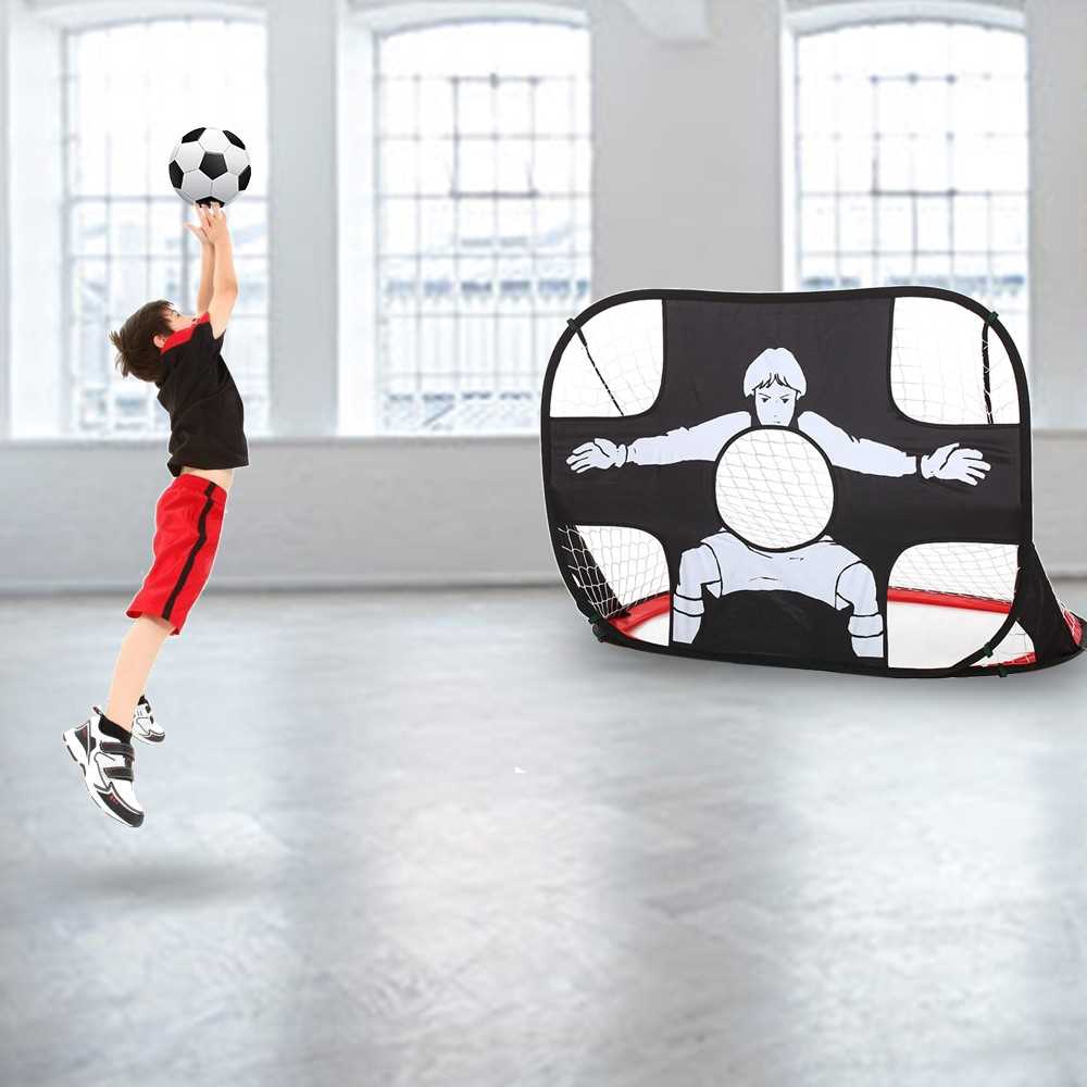 2in1 Pop Up Kids Soccer Goal (black) Shopee Malaysia