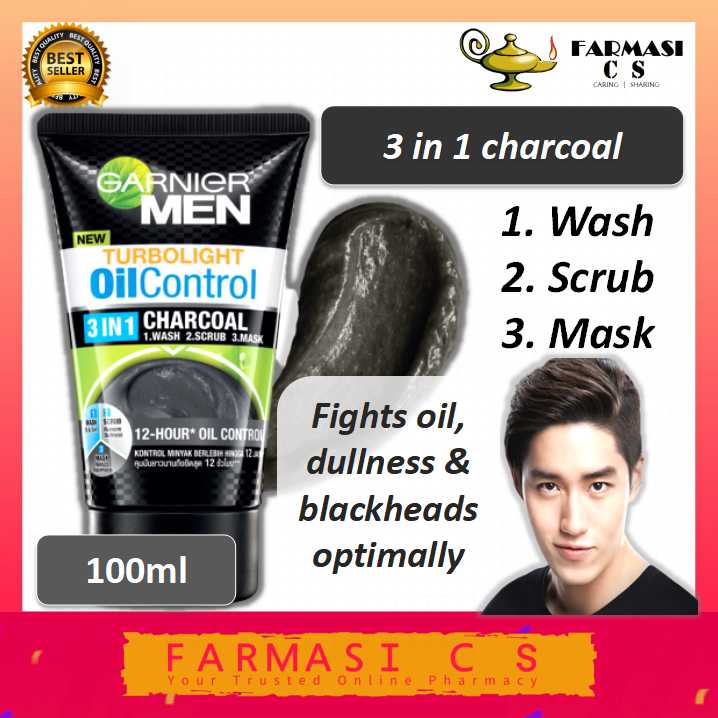 garnier men black charcoal