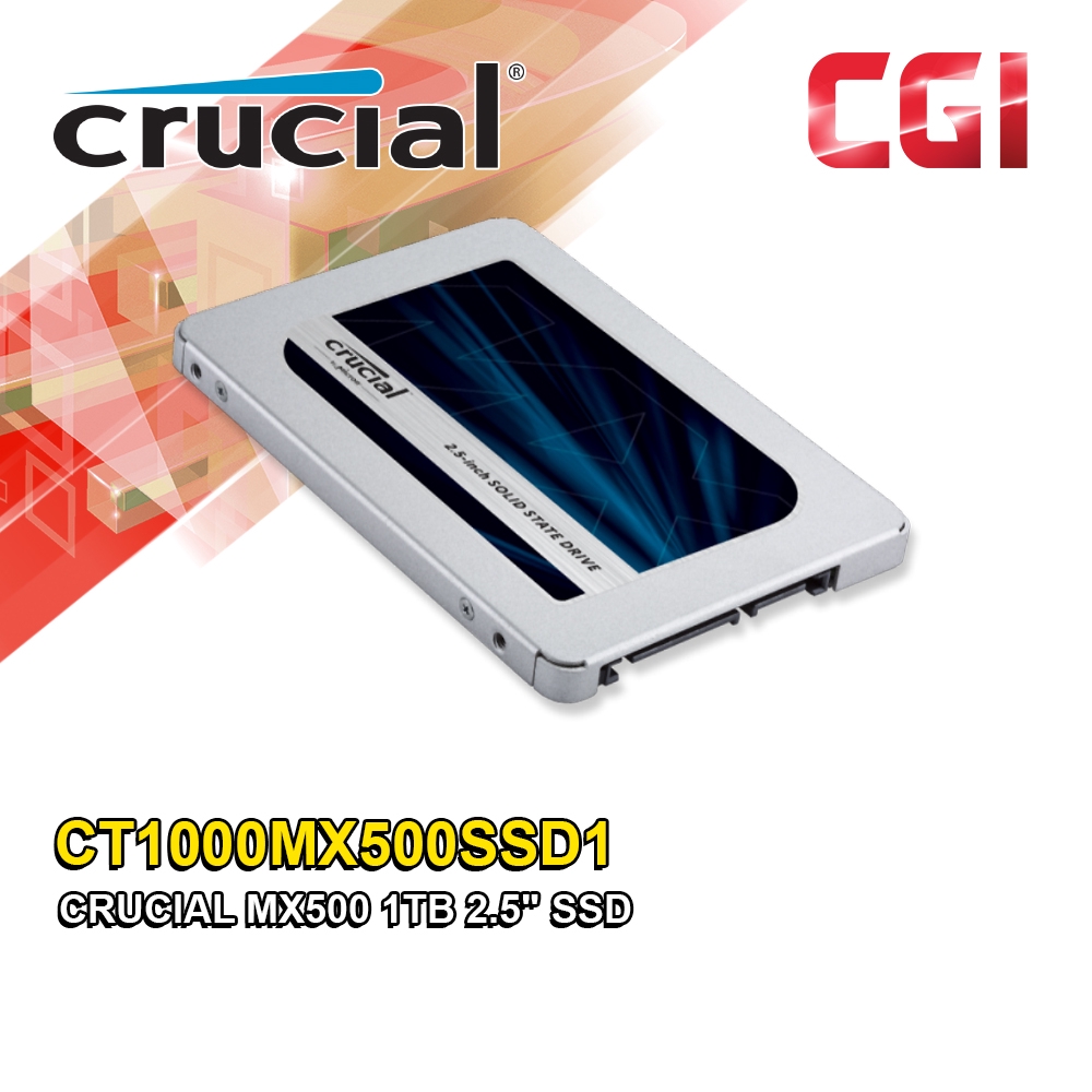 Crucial MX500 1TB 2.5" SSD (CT1000MX500SSD1) | Shopee Malaysia