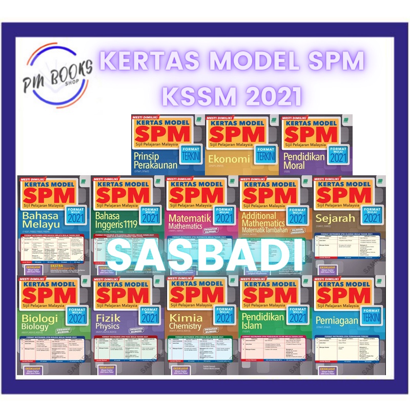 Buy PMB SASBADI Kertas Model SPM 2021 Format SPM Terkini KSSM Form 5