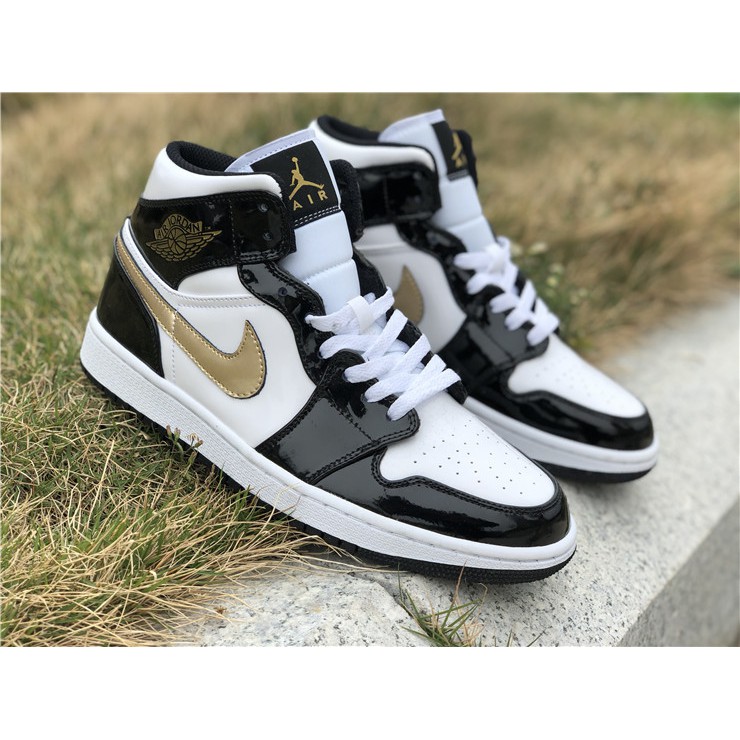 jordan 1 mid white gold