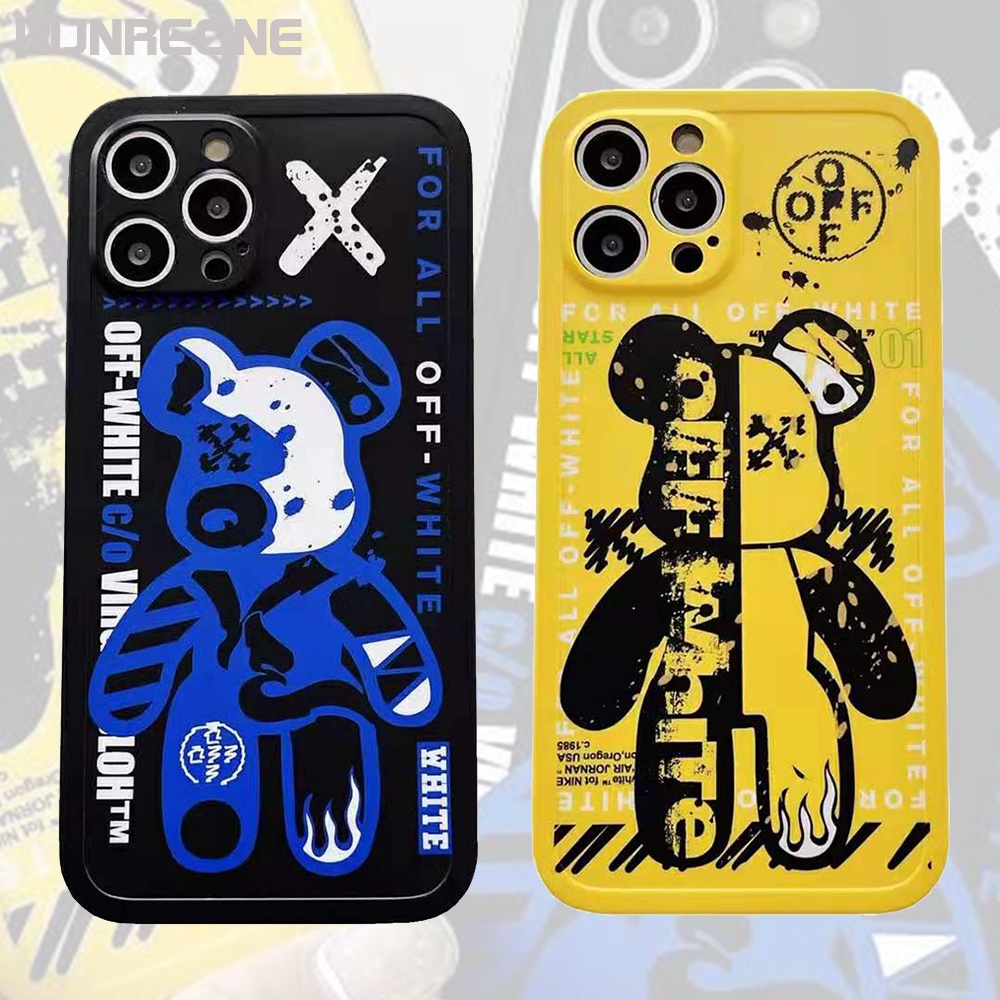 Off White Bearbrick Iphone 12 11 Pro Max X Xs Max Xr Se2 7 8 Plus Phone Case Cover Shopee Malaysia