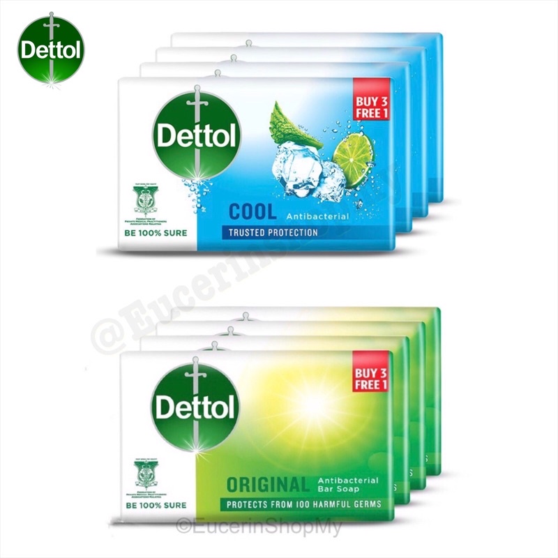 Dettol Body Soap Original Cool 100g 3 1 Expired 2022 Detol Soap Cool