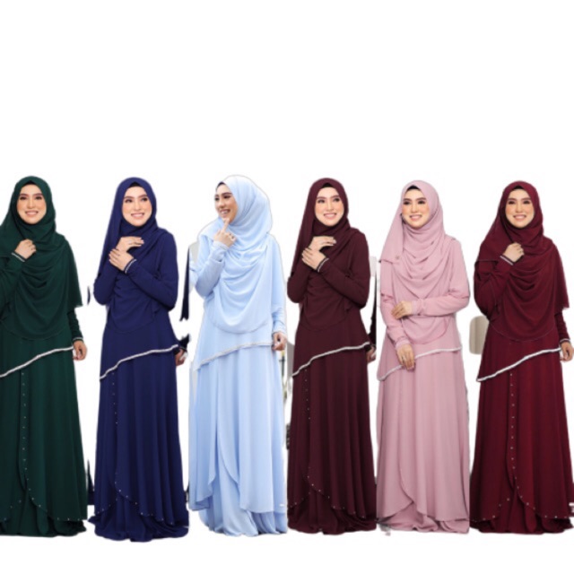 [NoraShabel] JUBAH AMMARA SYARIE . UMRAH HAJI WEDDING DRESS