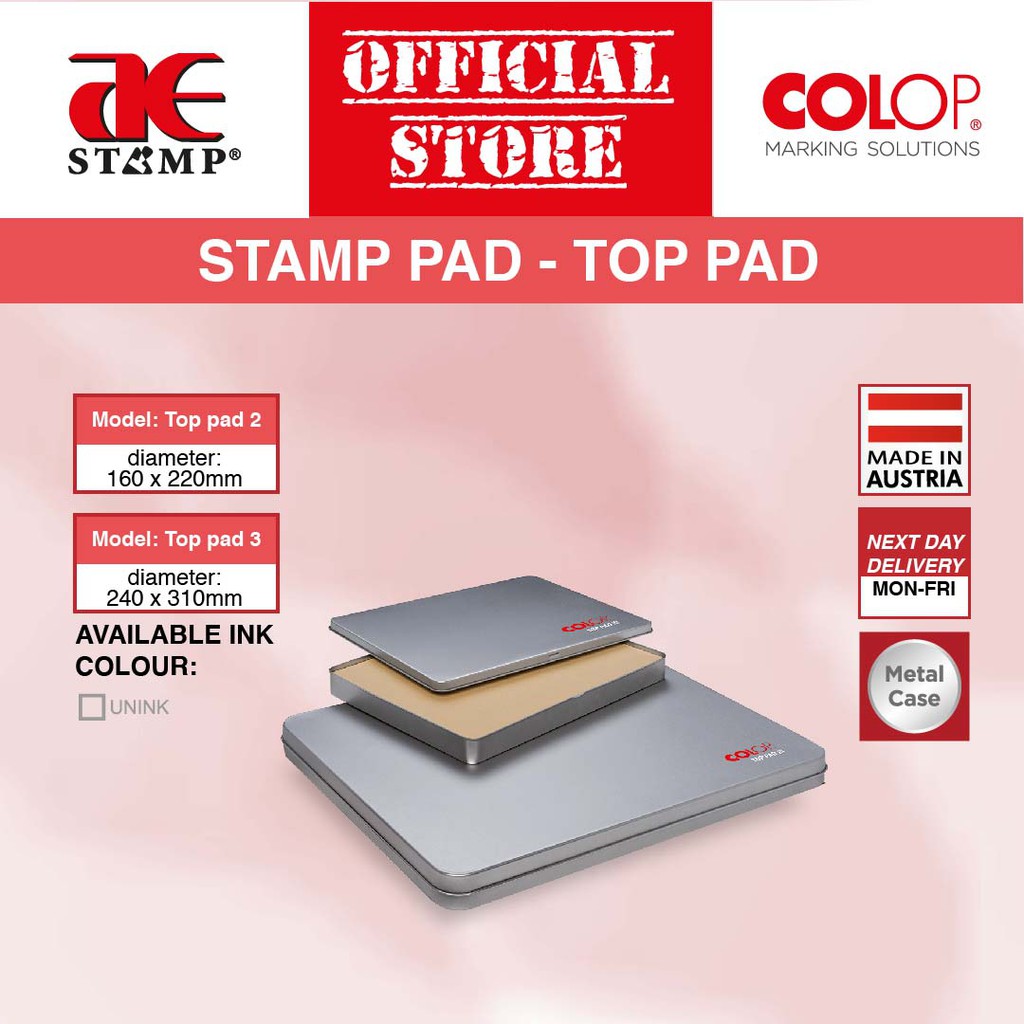 COLOP Extra Large Stamp Pad |spare cop nama stamp colop colop ink pad large large size top pad ink pad stamp pad stampad