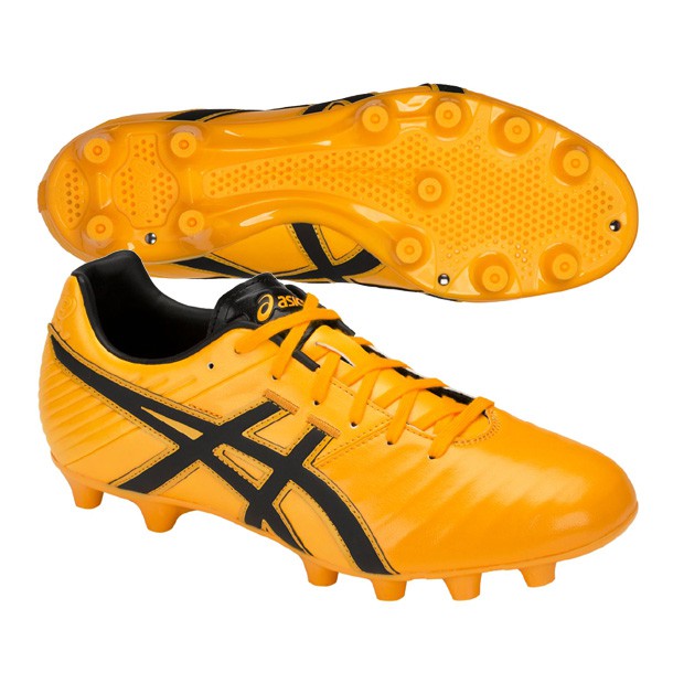 yellow asics football boots