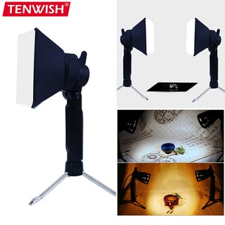 Tenwish Softbox Portable Mini Photo Studio Photography Lighting LED Table Light Photography Lamp Portable Warm Cold Lighting for Photo Video Studio